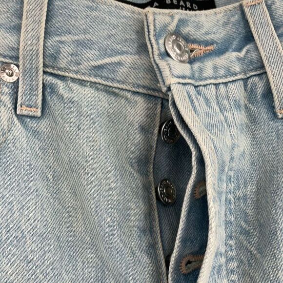 Veronica Beard Blue Blake Crop Straight High Rise Denim Jeans Size 27 - Picture 5 of 9